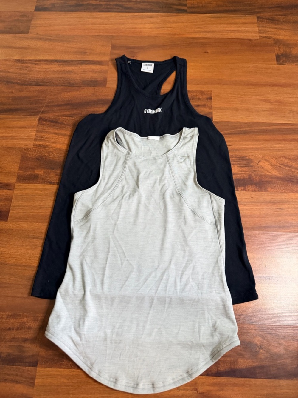 Gymshark Tank Top Bundle Size Small Black & Gray Workout Tops